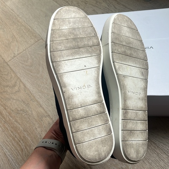 Vince Newlyn Black Suede Platform Waterproof Sneaker (Women's 6.5) - Picture 11 of 13